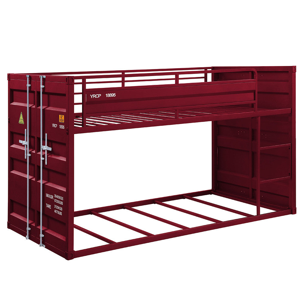 ACME 38280 Cargo Red Twin/Twin Bunk Bed  1