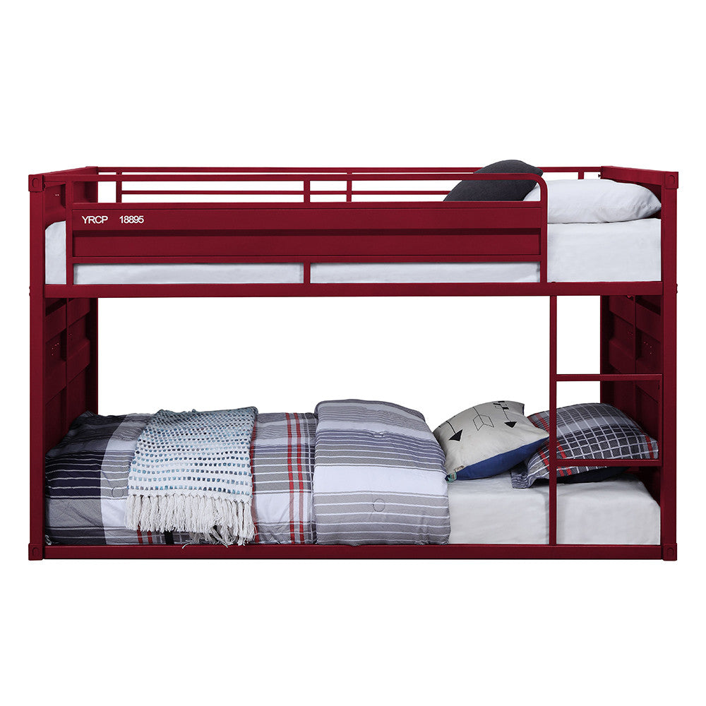 ACME 38280 Cargo Red Twin/Twin Bunk Bed  2