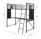ACME 38310 Cordelia Twin Loft Bed  4