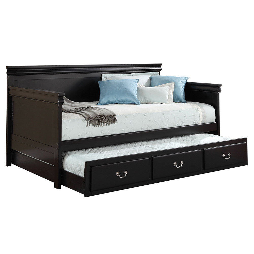 ACME 39095 Bailee Daybed, Black (1Set/2Ctn)