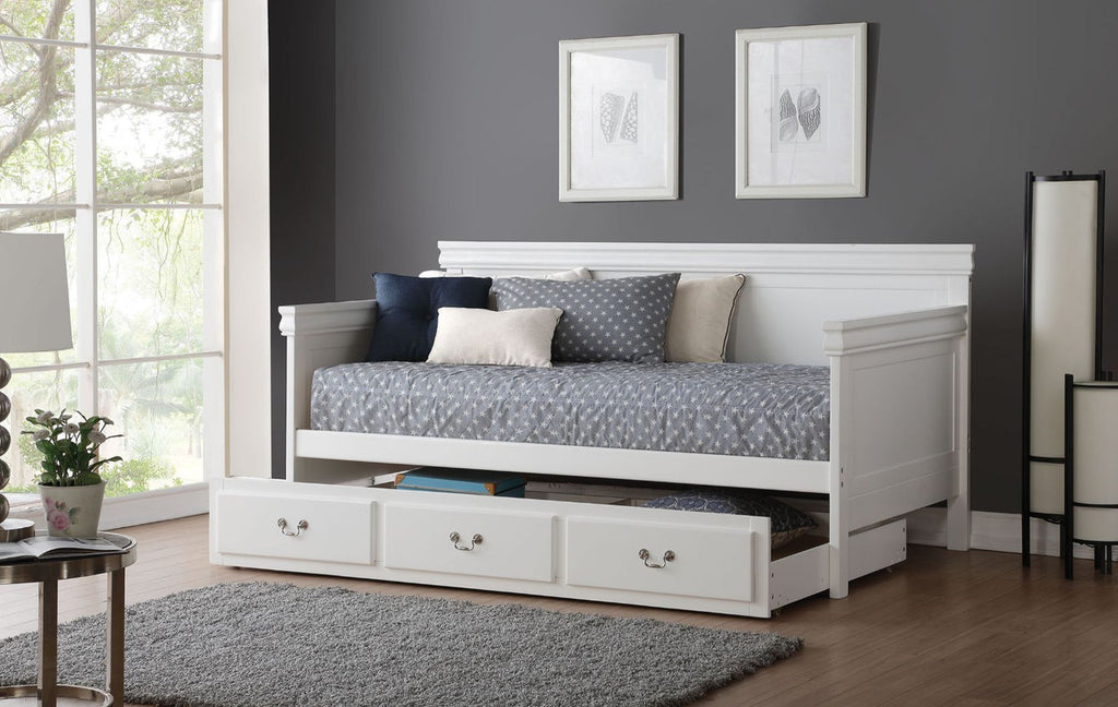ACME 39100 Bailee Daybed, White (1Set/2Ctn)