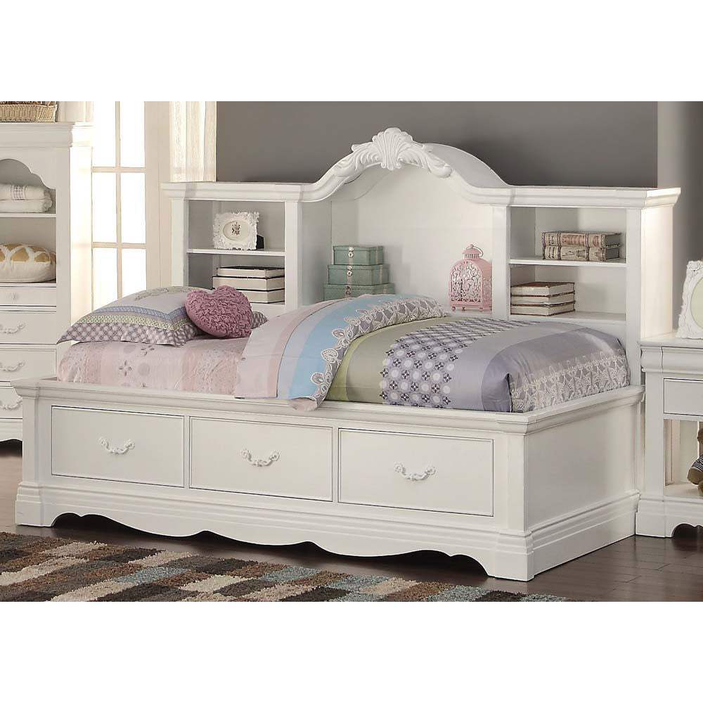 ACME 39150 Estrella Daybed with Storage, Twin Size, White (1Set/3Ctn)