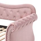 ACME 39420 Adkins Daybed & Trundle, Pink Velvet