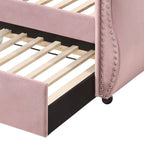 ACME 39420 Adkins Daybed & Trundle, Pink Velvet