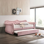 ACME 39420 Adkins Daybed & Trundle, Pink Velvet