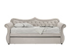 ACME 39430 Adkins Daybed & Trundle, Beige Fabric