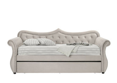 ACME 39430 Adkins Daybed & Trundle, Beige Fabric