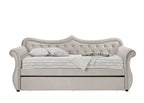 ACME 39430 Adkins Daybed & Trundle, Beige Fabric