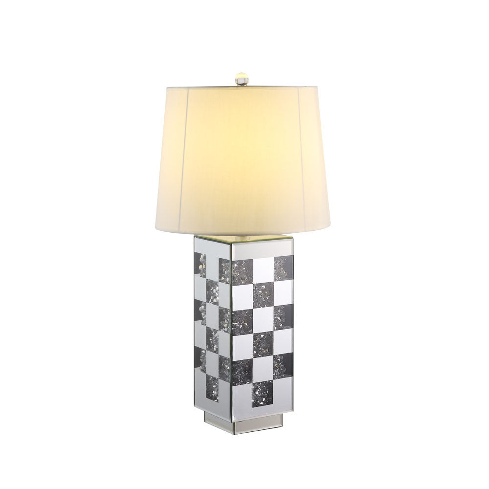 ACME 40243 Noralie Table Lamp, Mirrored & Faux Diamonds