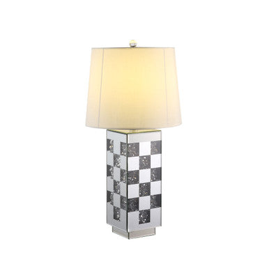 ACME 40243 Noralie Table Lamp, Mirrored & Faux Diamonds