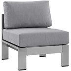 Modway EEI-2263 Shore Armless Outdoor Patio Aluminum Chair