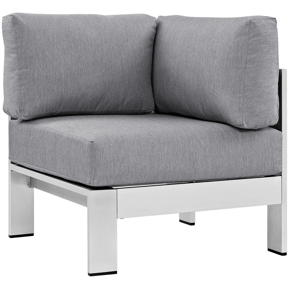 Modway EEI-2264 Shore Outdoor Patio Aluminum Corner Sofa