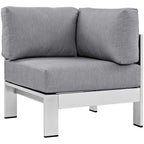 Modway EEI-2264 Shore Outdoor Patio Aluminum Corner Sofa