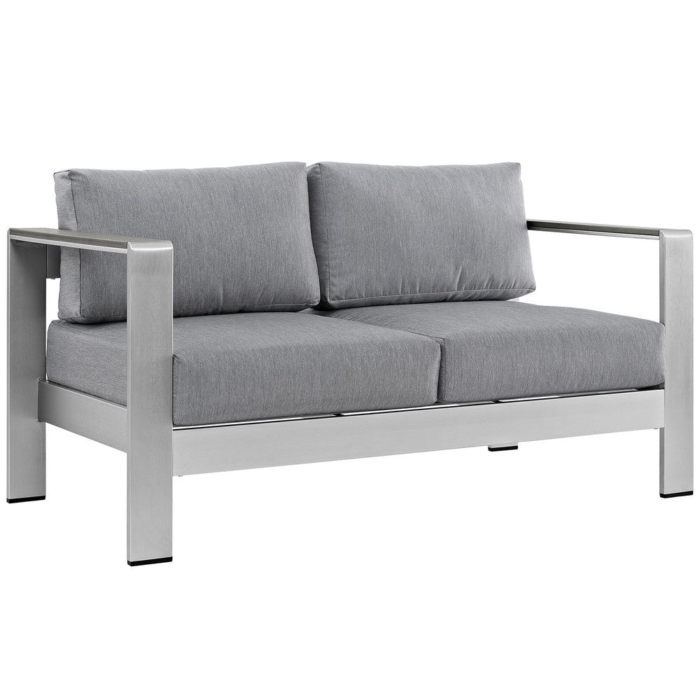 Modway EEI-2267 Shore Outdoor Patio Aluminum Loveseat