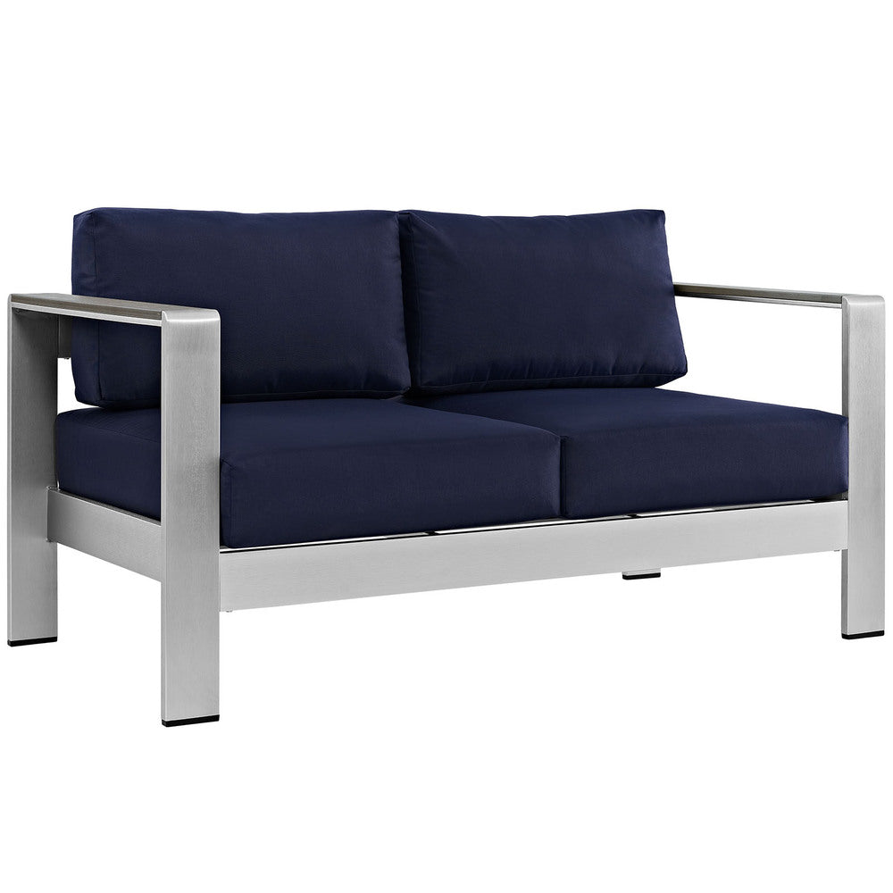 Modway EEI-2267 Shore Outdoor Patio Aluminum Loveseat