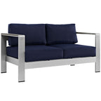 Modway EEI-2267 Shore Outdoor Patio Aluminum Loveseat