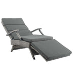 Modway EEI-2301 Envisage Chaise Outdoor Patio Wicker Rattan Lounge Chair