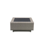 ACME 45020 Salena Patio Sectional & Cocktail Table, Beige Fabric & Gray Wicker (1Set/3Ctn)