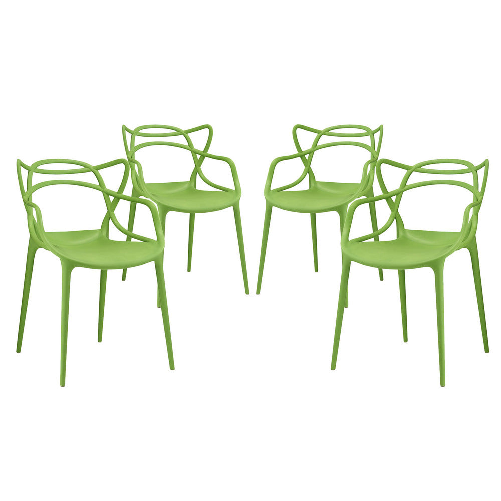 Modway EEI-2348 Entangled Dining Set Set of 4