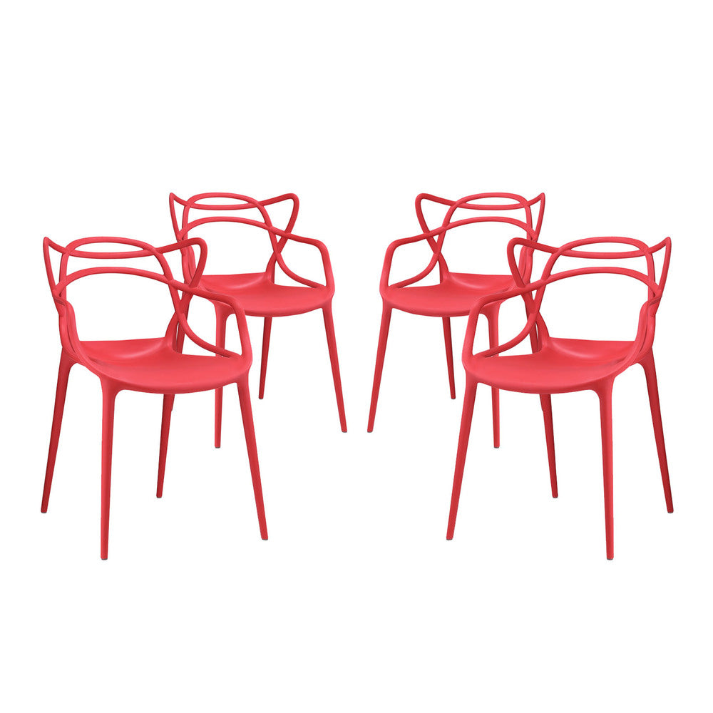 Modway EEI-2348 Entangled Dining Set Set of 4