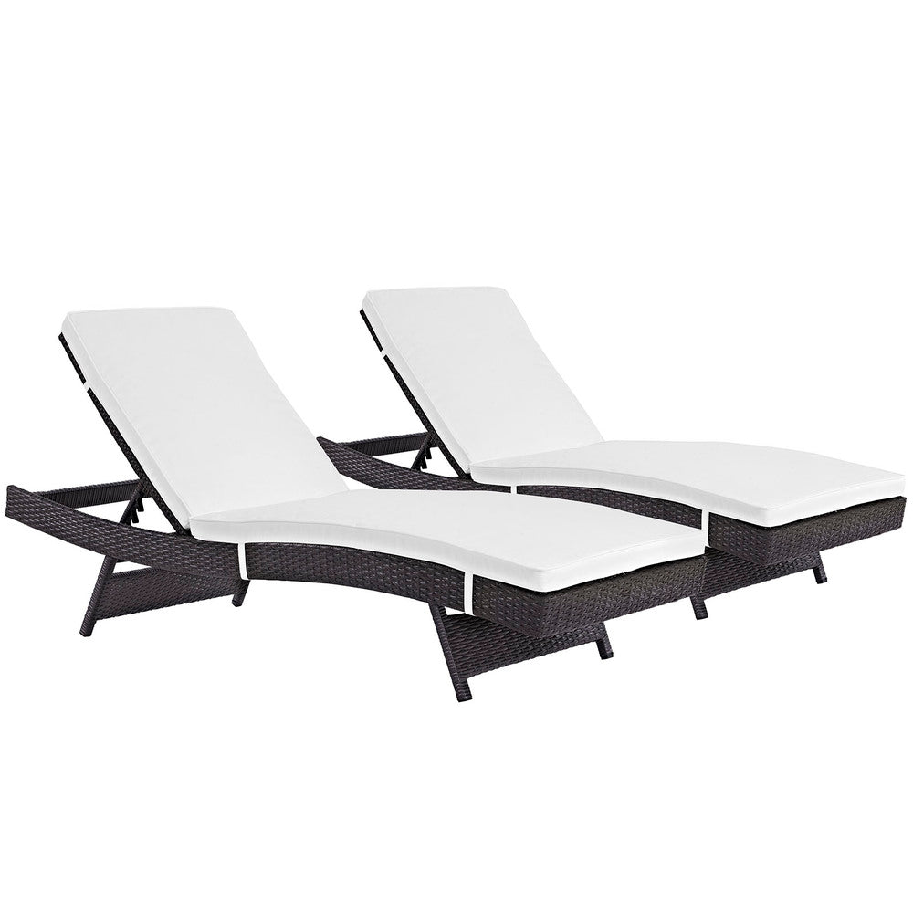 Modway EEI-2428 Convene Outdoor Patio Chaise Set of 2