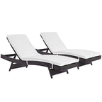 Modway EEI-2428 Convene Outdoor Patio Chaise Set of 2