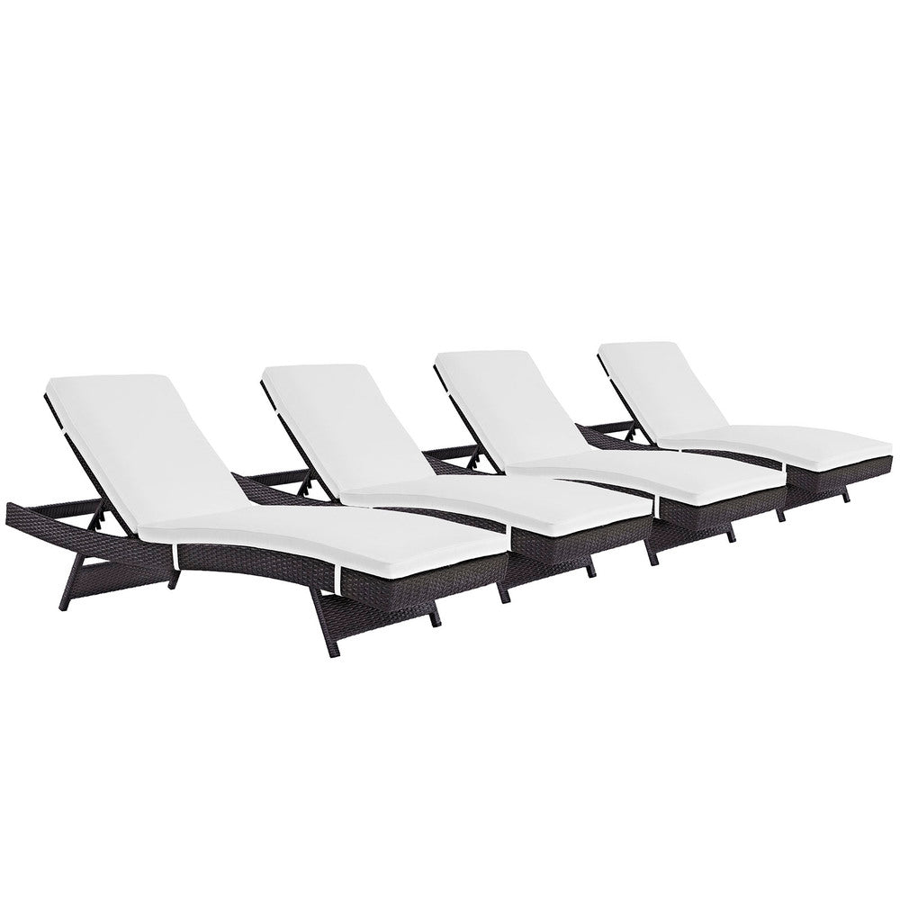Modway EEI-2429 Convene Outdoor Patio Chaise Set of 4