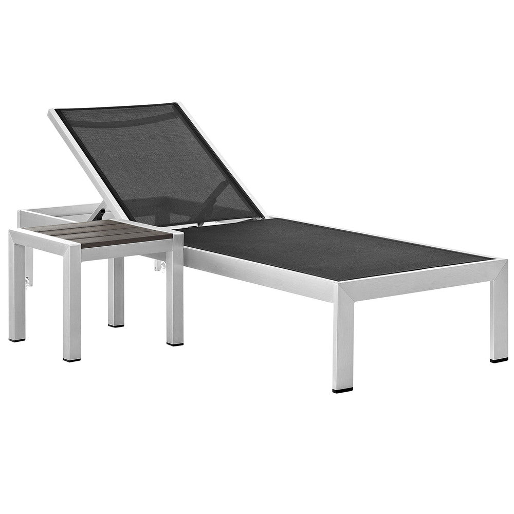 Modway EEI-2470 Shore 2 Piece Outdoor Patio Aluminum Set