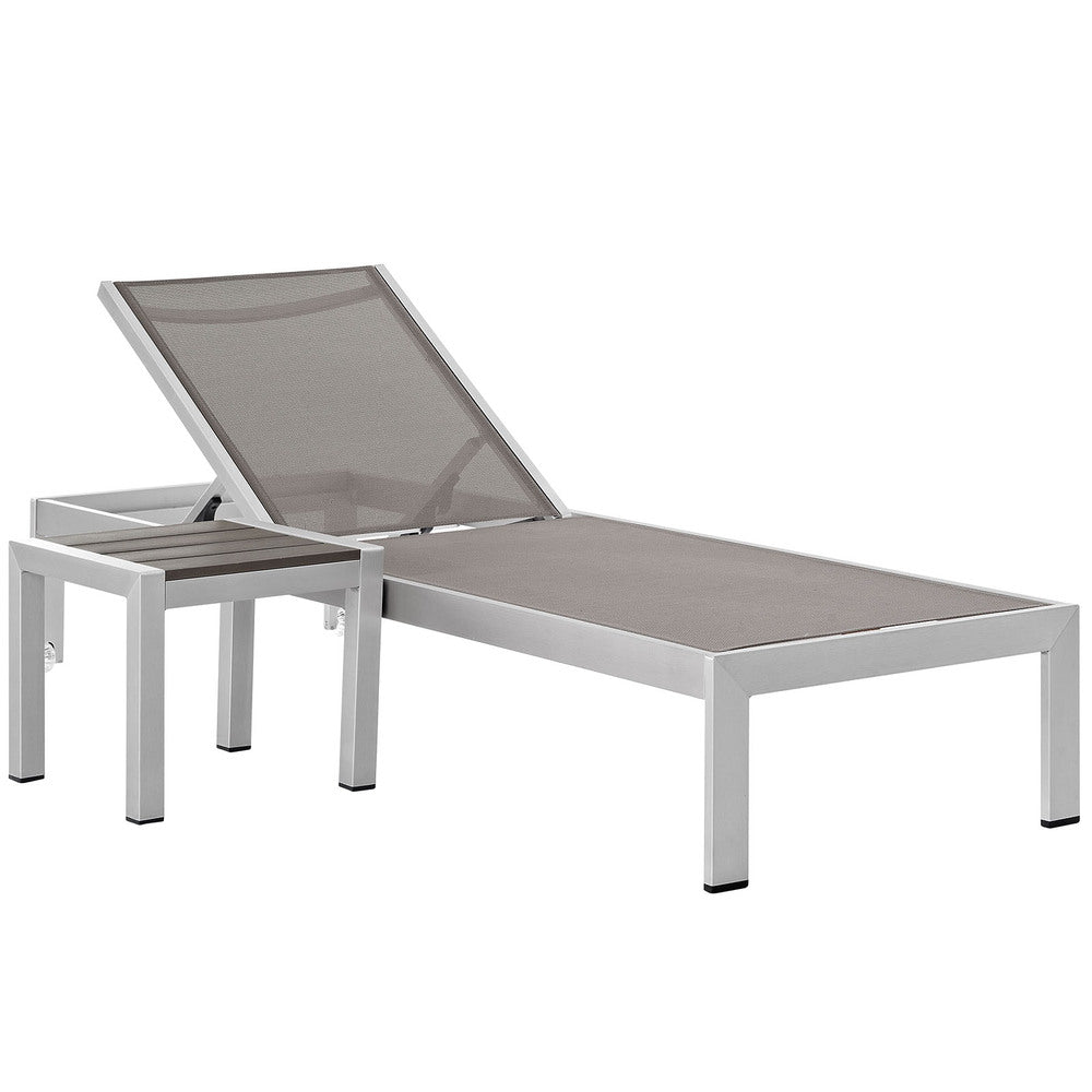 Modway EEI-2470 Shore 2 Piece Outdoor Patio Aluminum Set