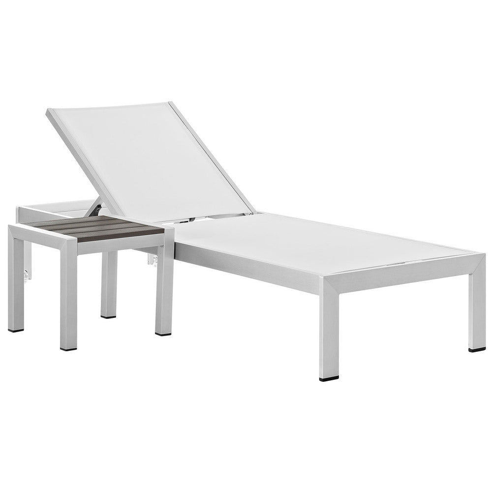 Modway EEI-2470 Shore 2 Piece Outdoor Patio Aluminum Set