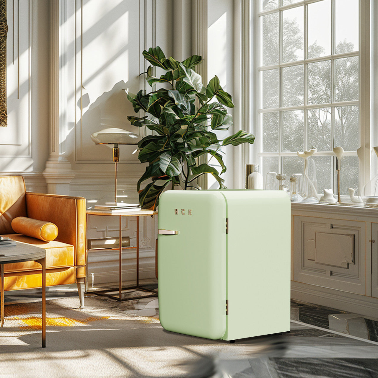 HCK 3.80 Cubic Ft. Indoor/Outdoor Compact Mini Refrigerator with Freezer