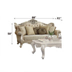 ACME 50660 Bently Sofa with 7 Pillows, Fabric & Champagne