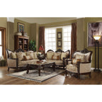 ACME 50685 Devayne Sofa with 6 Pillows, Fabric & Dark Walnut