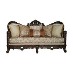 ACME 50685 Devayne Sofa with 6 Pillows, Fabric & Dark Walnut