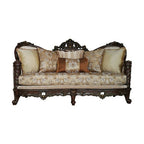 ACME 50685 Devayne Sofa with 6 Pillows, Fabric & Dark Walnut