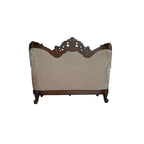 ACME 50686 Devayne Loveseat with 4 Pillows, Fabric & Dark Walnut
