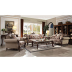 ACME 50690 Mehadi Sofa with 8 Pillows, Fabric & Walnut