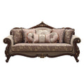 ACME 50690 Mehadi Sofa with 8 Pillows, Fabric & Walnut