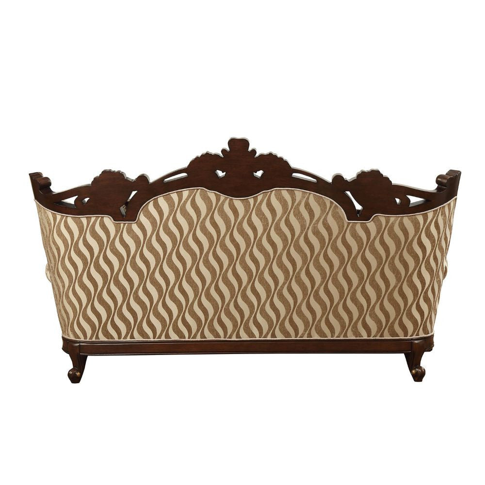 ACME 51050 Shalisa Sofa with 7 Pillows, Fabric & Walnut