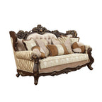 ACME 51050 Shalisa Sofa with 7 Pillows, Fabric & Walnut