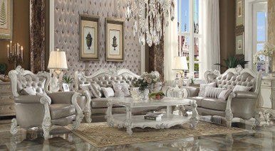 ACME 52126 Versailles KD Antique White Loveseat