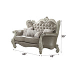 ACME 52126 Versailles KD Antique White Loveseat  2