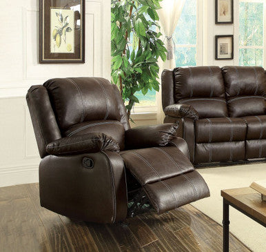 ACME 52282 Zuriel Rocker Recliner, Brown PU