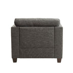 ACME 52407 Laurissa Chair with 3 Pillows, Light Charcoal Linen