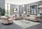 ACME 52422 Aurelia Chair with 1 Pillow, Beige Linen
