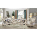 ACME 52440 Gorsedd Sofa with 5 Pillows, Fabric & Antique White