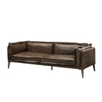ACME 52480 Porchester Sofa, Distress Chocolate Top Grain Leather