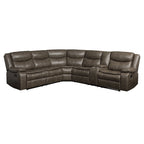 ACME 52540 Tavin Sectional Motion Sofa, Taupe Leather-Aire Match  1