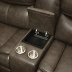 ACME 52540 Tavin Sectional Motion Sofa, Taupe Leather-Aire Match  6