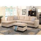 ACME 52708 Belville Ottoman with Storage, Beige Velvet